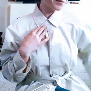 London Fog Coat, Cream White